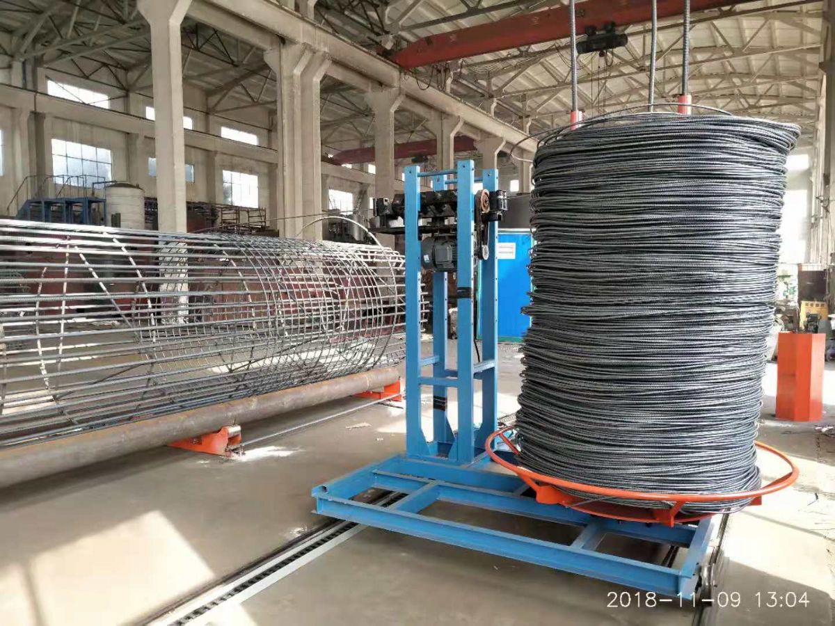 鋼筋籠繞筋機的主要適用范圍以及其在技術上的獨有優勢與生產原理